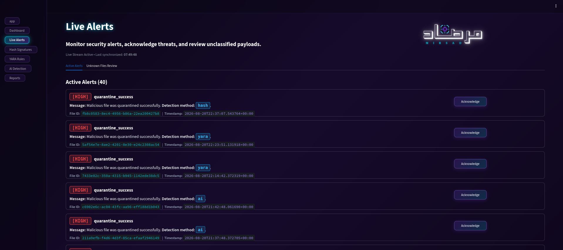 Live Alerts